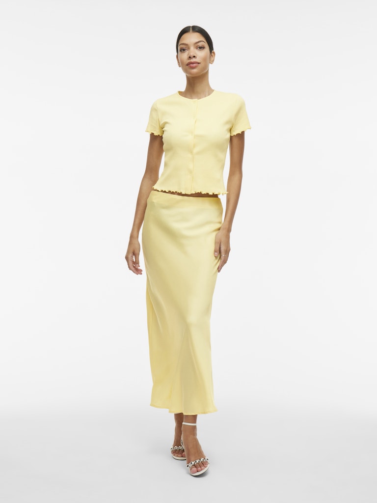 VIELLETTE HW MIDI SKIRT - Pale Banana