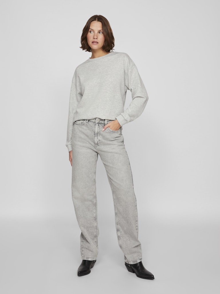 VISANDY L/S SWEAT TOP - Light Grey Melange