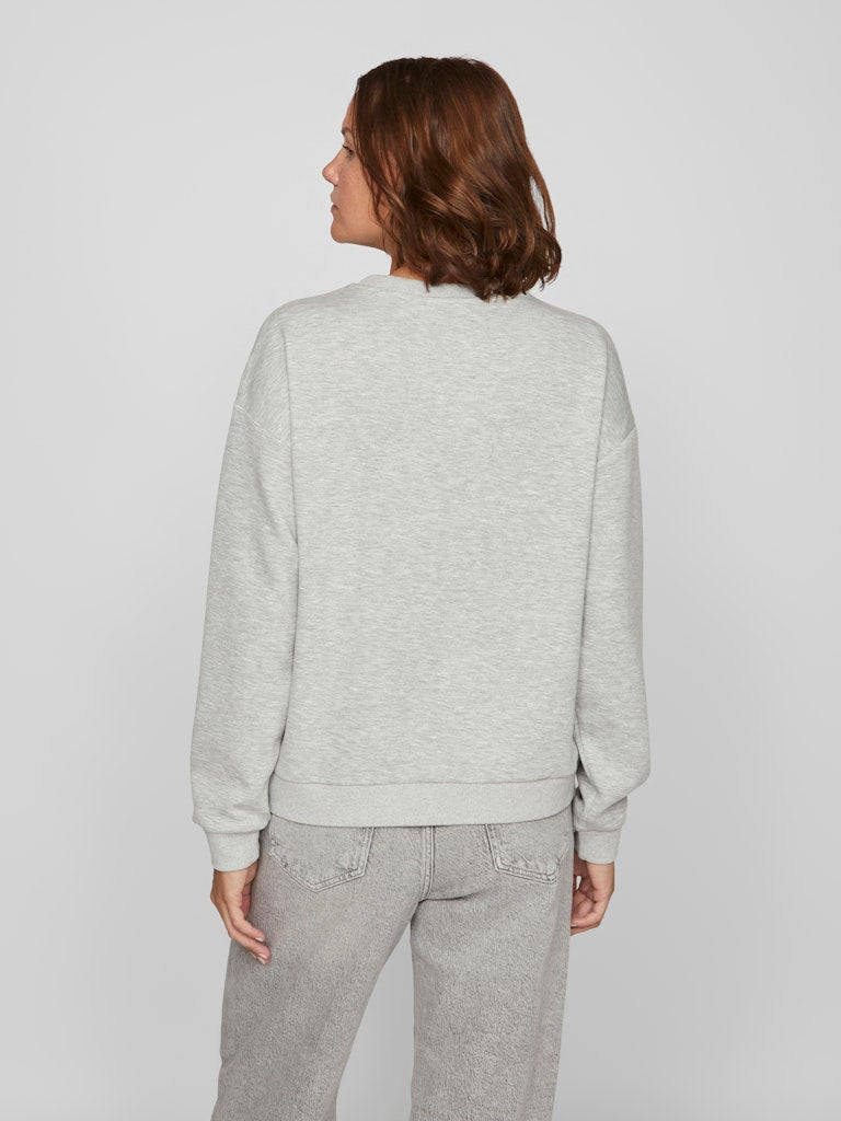 VISANDY L/S SWEAT TOP - Light Grey Melange