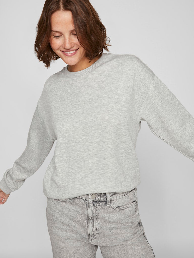 VISANDY L/S SWEAT TOP - Light Grey Melange