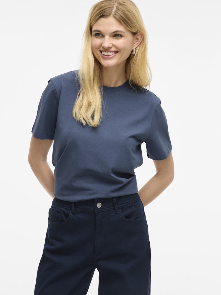 VINORA S/S T-SHIRT - Vintage Indigo