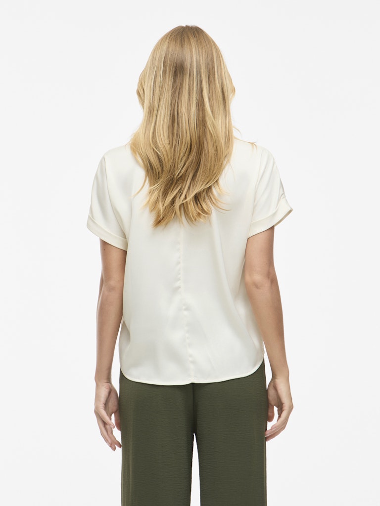 VIENNA RAVENNA S/S TOP - Cloud Dancer