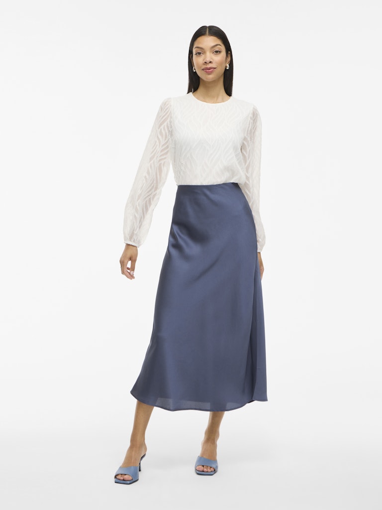 VIELLETTE HW MIDI SKIRT - Vintage Indigo