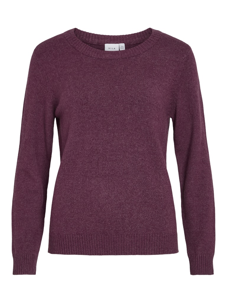 VIRIL O-NECK L/S KNIT TOP - Fig