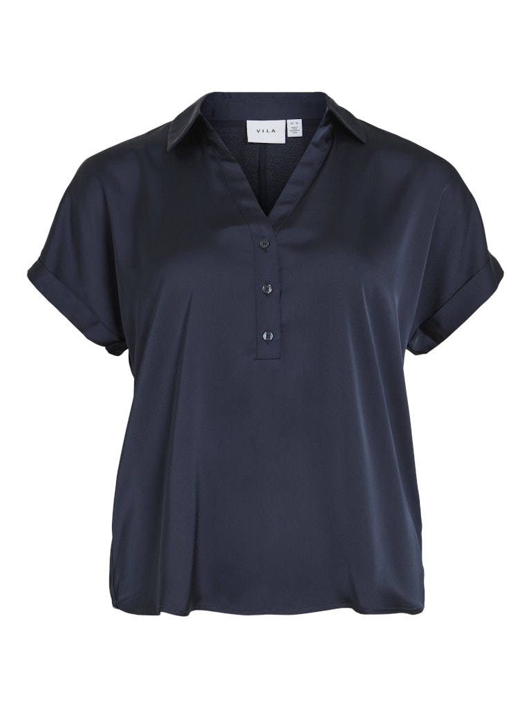 VIENNA RAVENNA S/S TOP - Navy Blazer