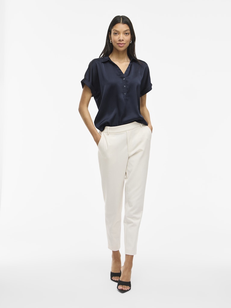 VIENNA RAVENNA S/S TOP - Navy Blazer