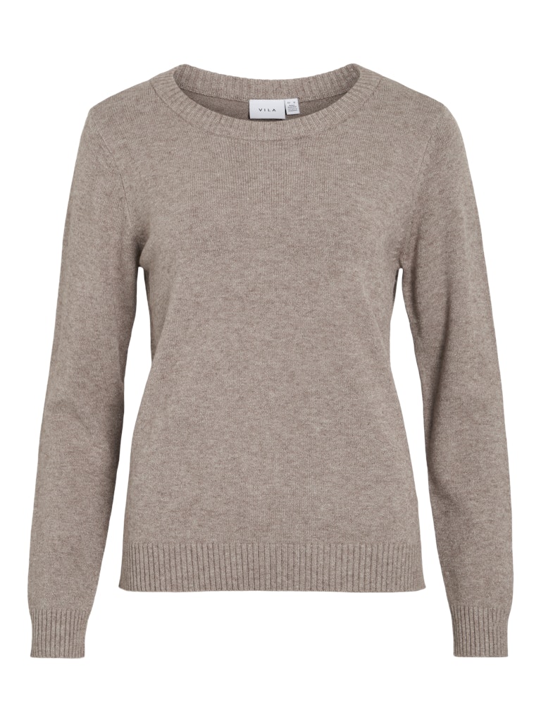VIRIL O-NECK L/S KNIT TOP - Falcon