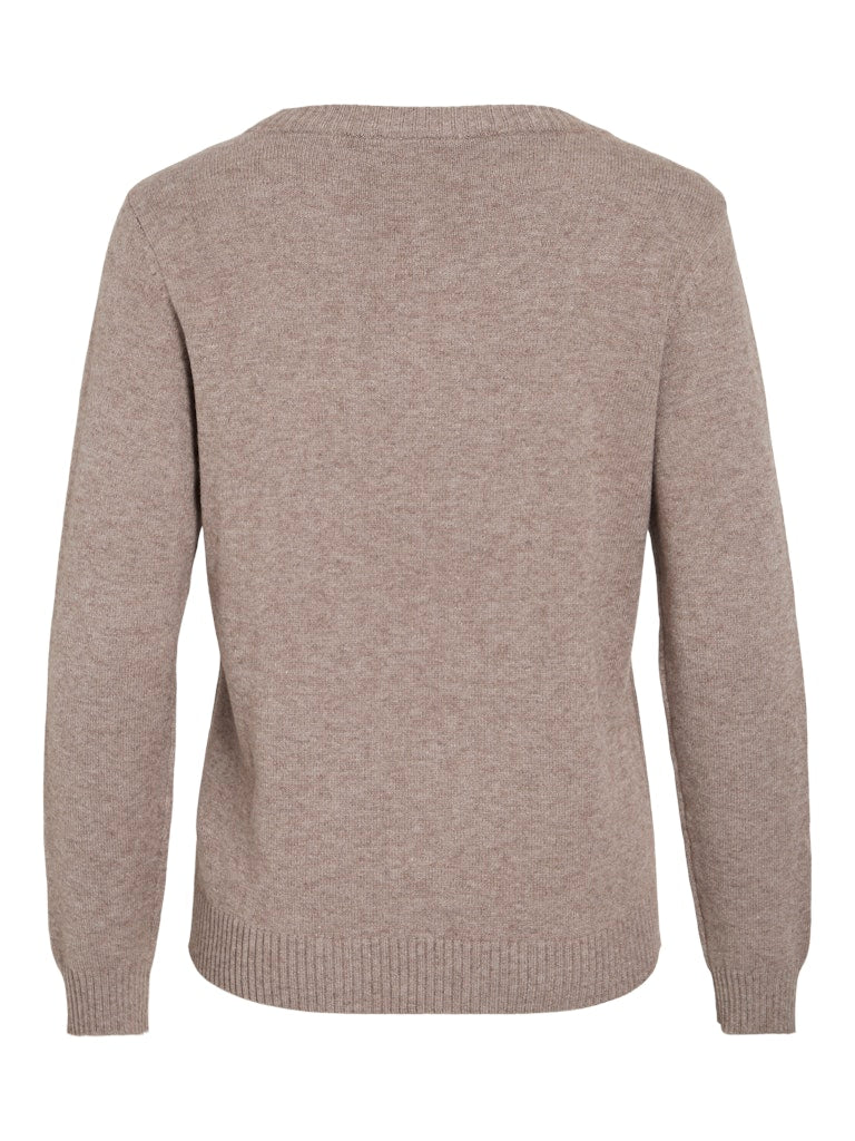 VIRIL O-NECK L/S KNIT TOP - Falcon