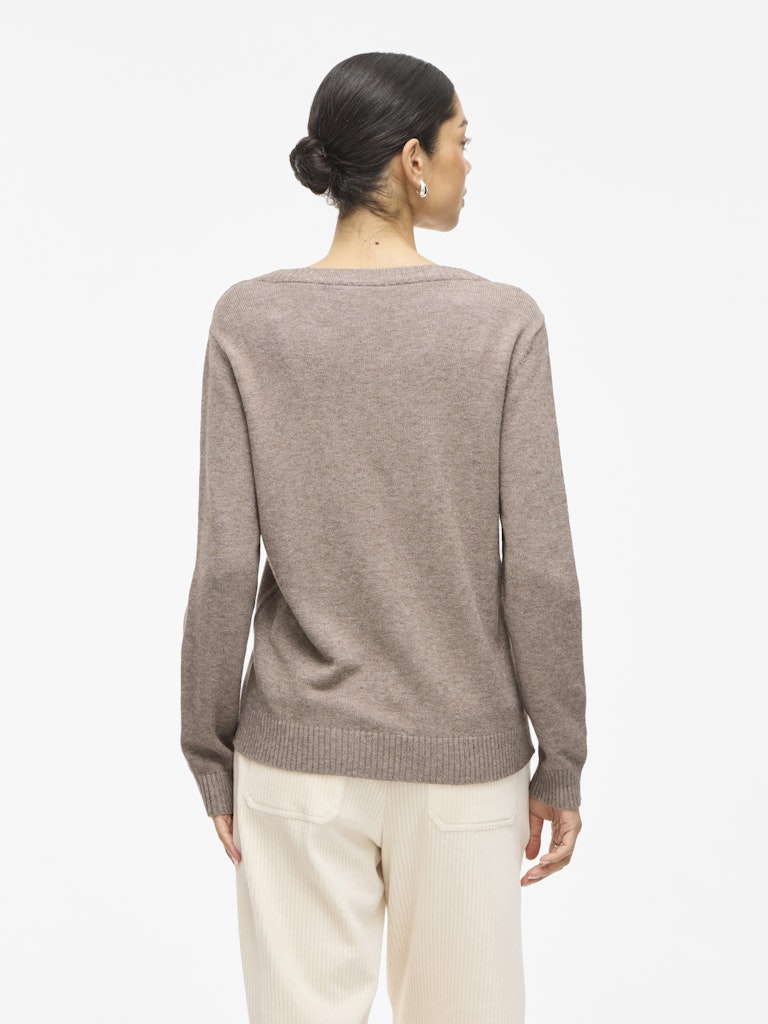 VIRIL O-NECK L/S KNIT TOP - Falcon