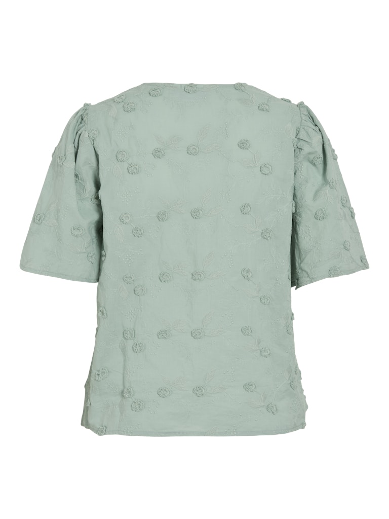 VISIMONE V-NECK 2/4 TOP - Blue Surf