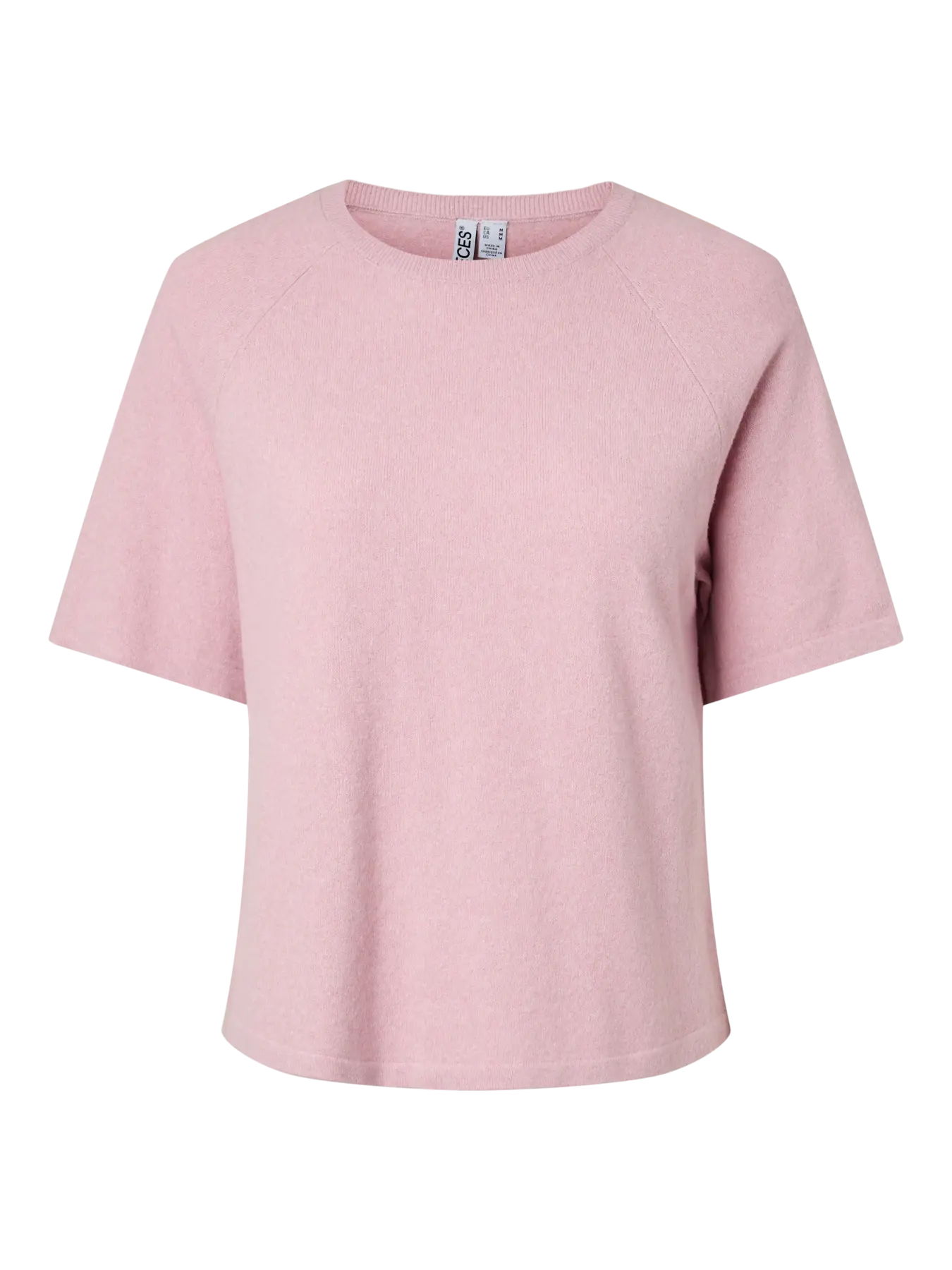 PCBREE SS O-NECK KNIT - Roseate Spoonbill Melange