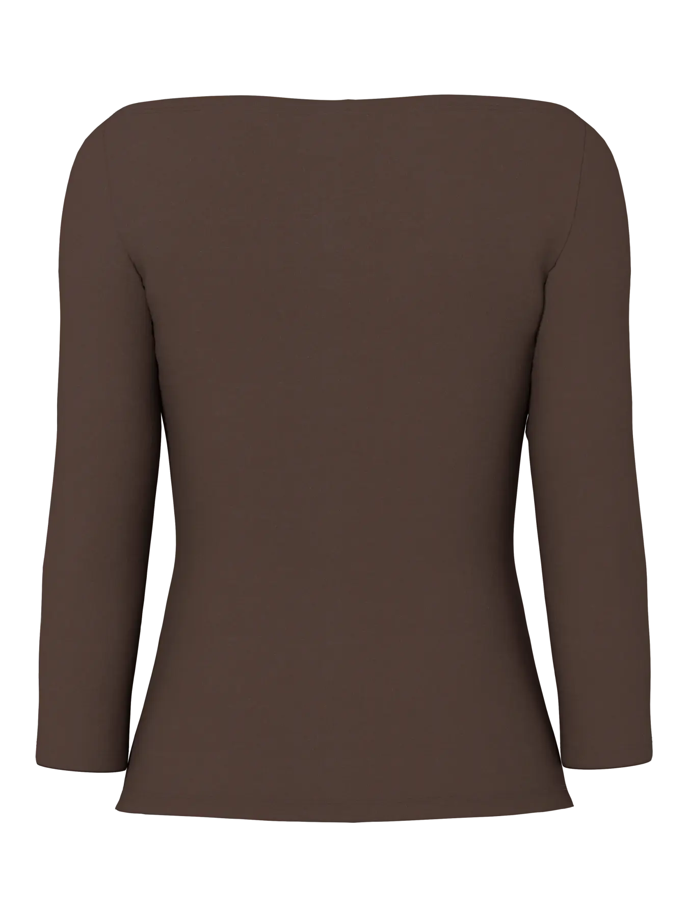 PCPHOEBE 3/4 BOATNECK TOP JRS - Hot Fudge
