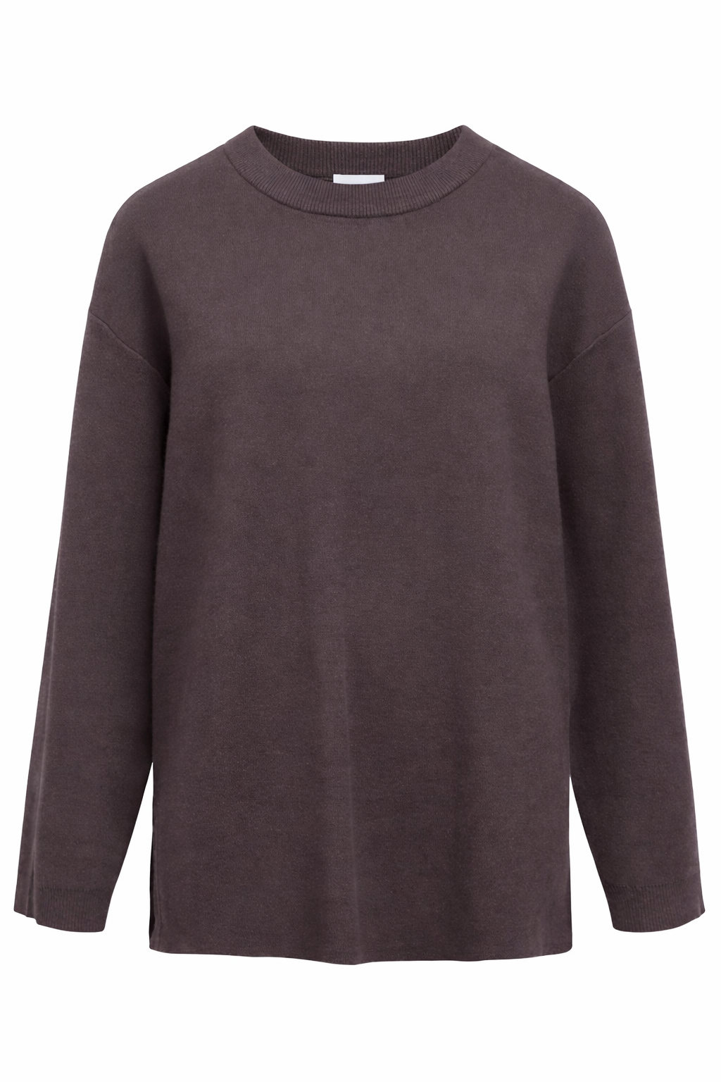 OBJREYNARD L/S LO KNIT PULLOVER - Seal Brown