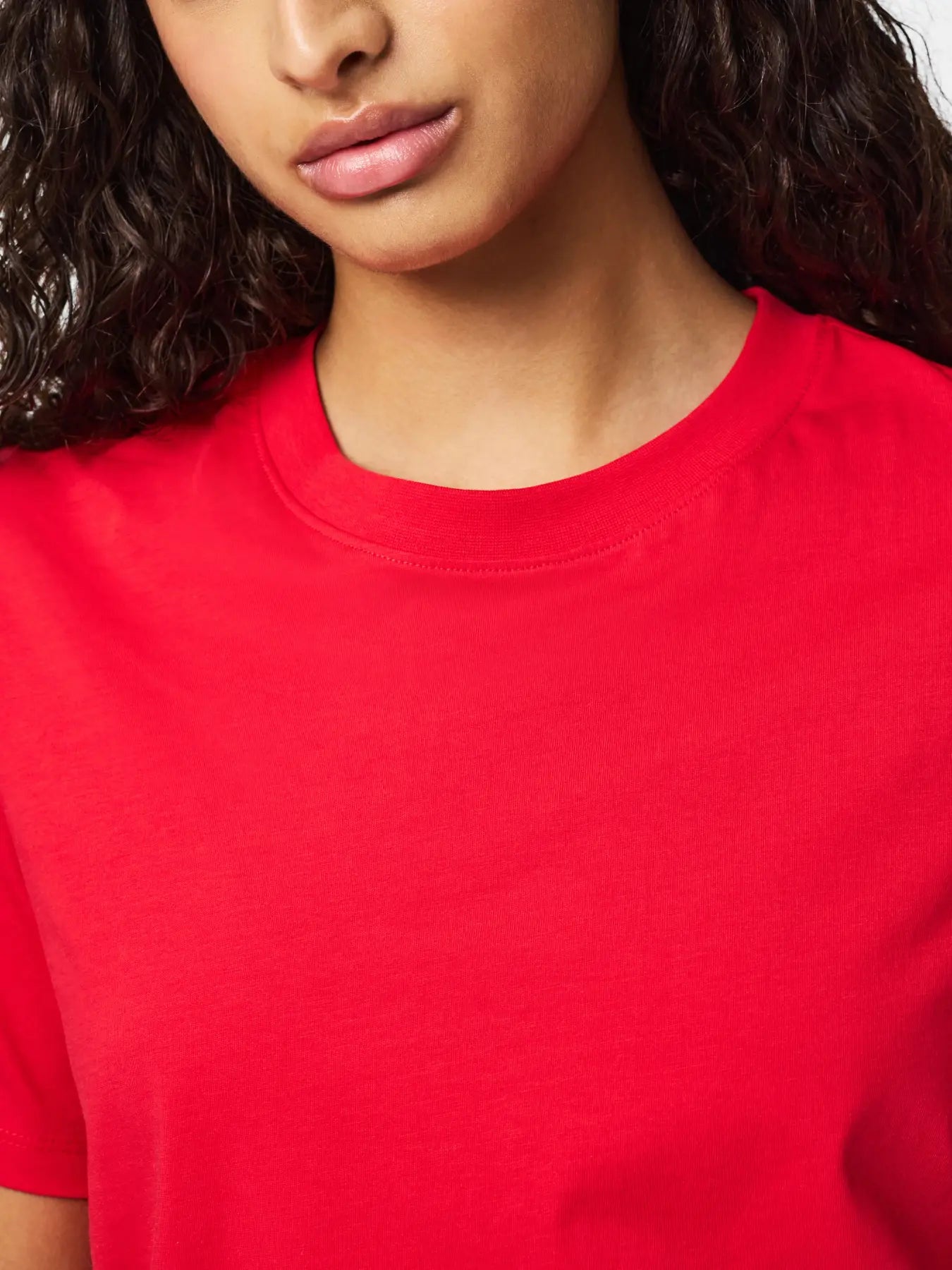 PCRIA SS SOLID TEE - Lollipop