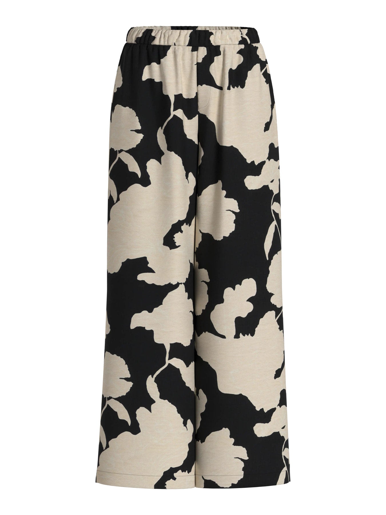VISASKIA HW PANTS - Black/Birch Flowers