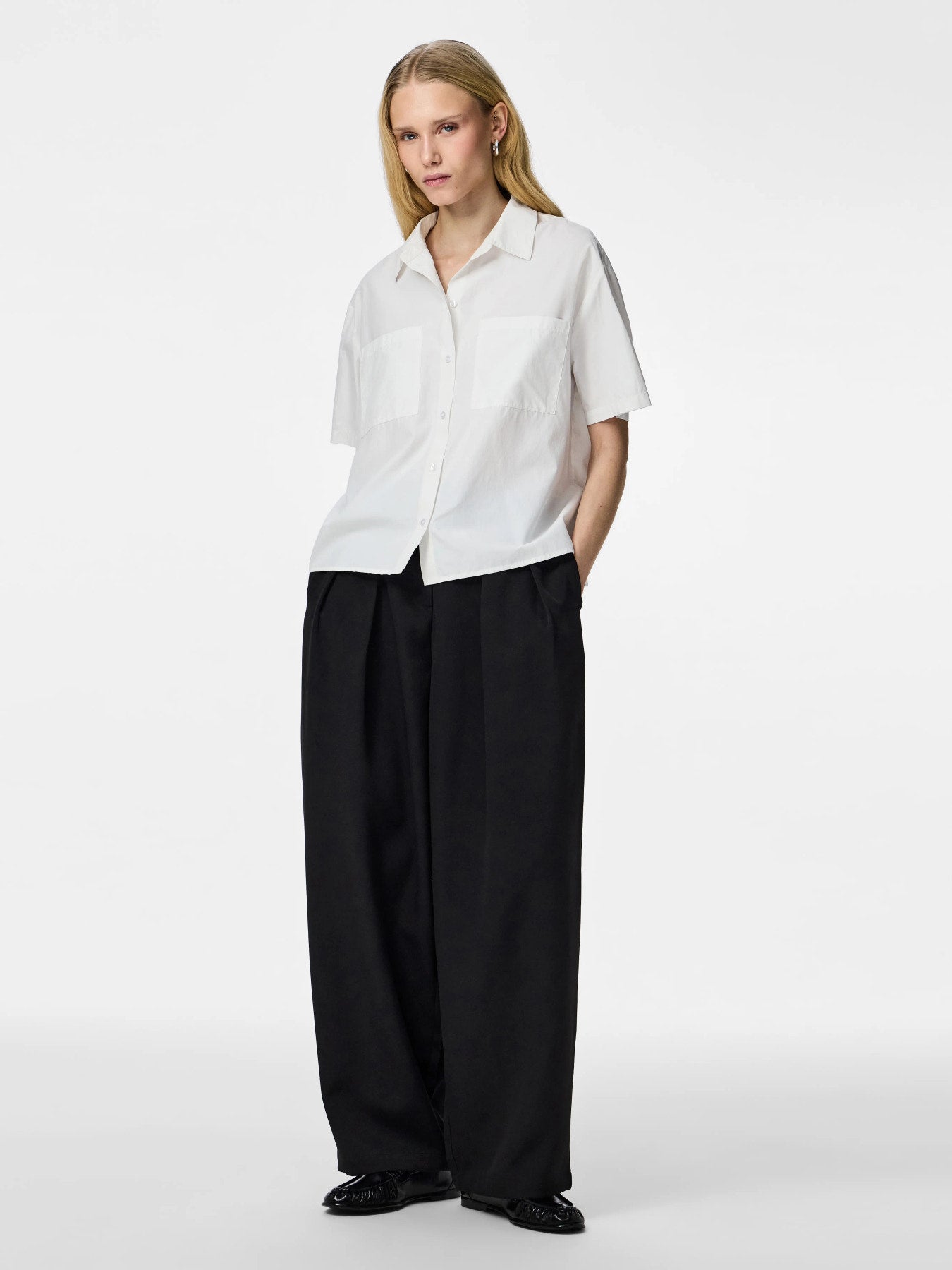 PCMELIA SS SHIRT - Bright White