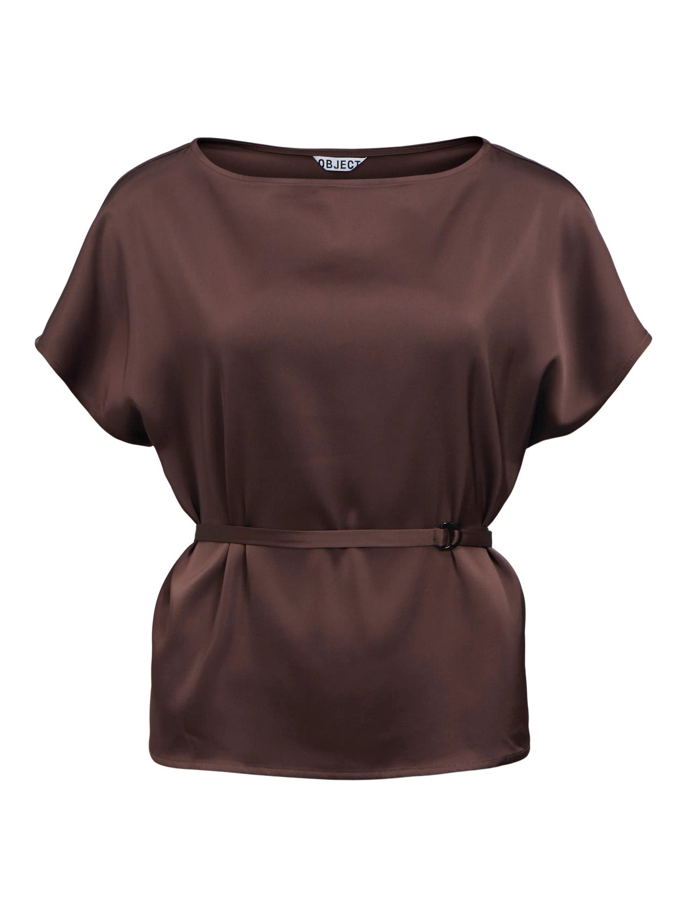 OBJALLI S/S TOP SS - Seal Brown