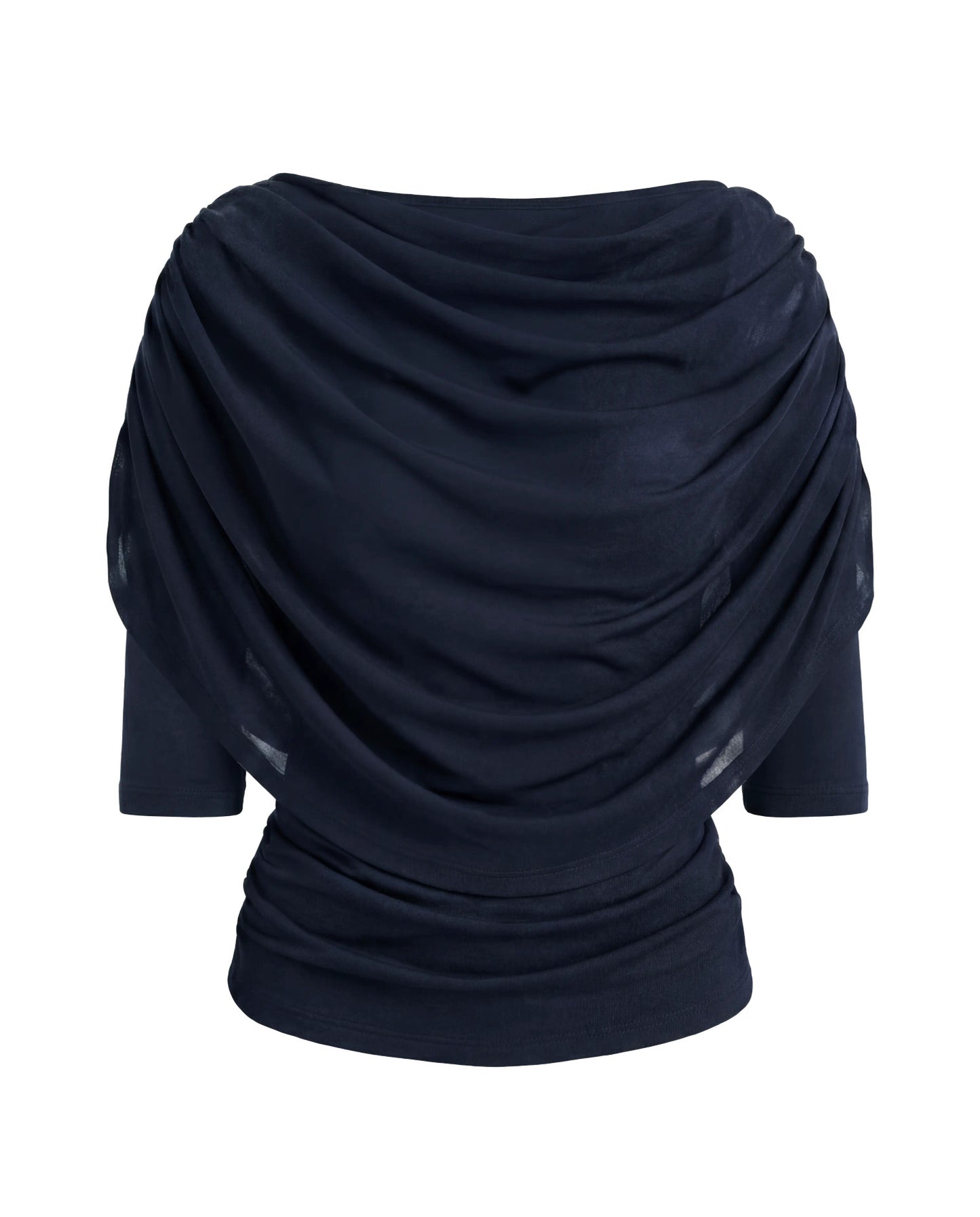 OBJDINA 2/4 BOATNECK CAPE TOP - Sky Captain