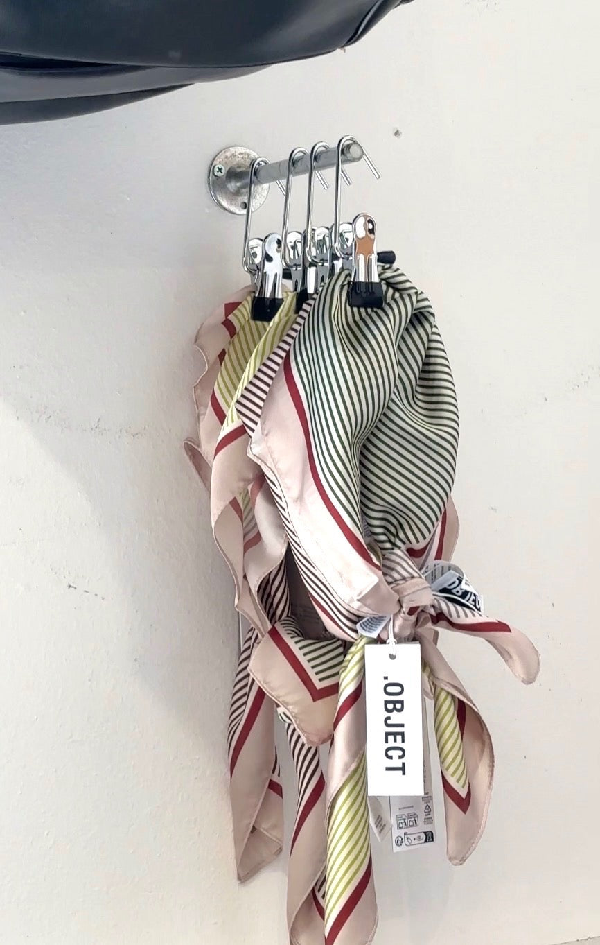OBJZELA SMALL SCARF - Birch Multi Stripes