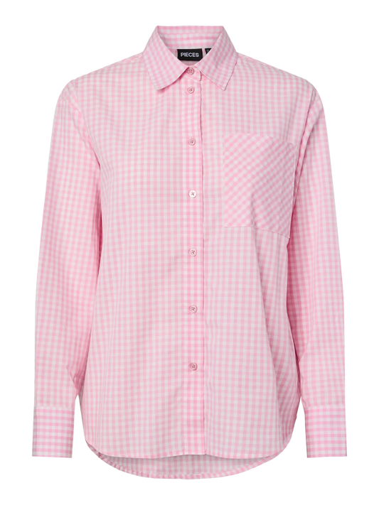 PCBIBBY LS SHIRT - Prism Pink/Cloud Dancer