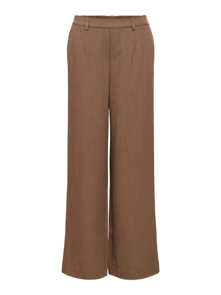 OBJLISA WIDE PANT - Carafe Melange