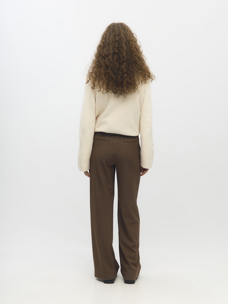 OBJLISA WIDE PANT - Carafe Melange