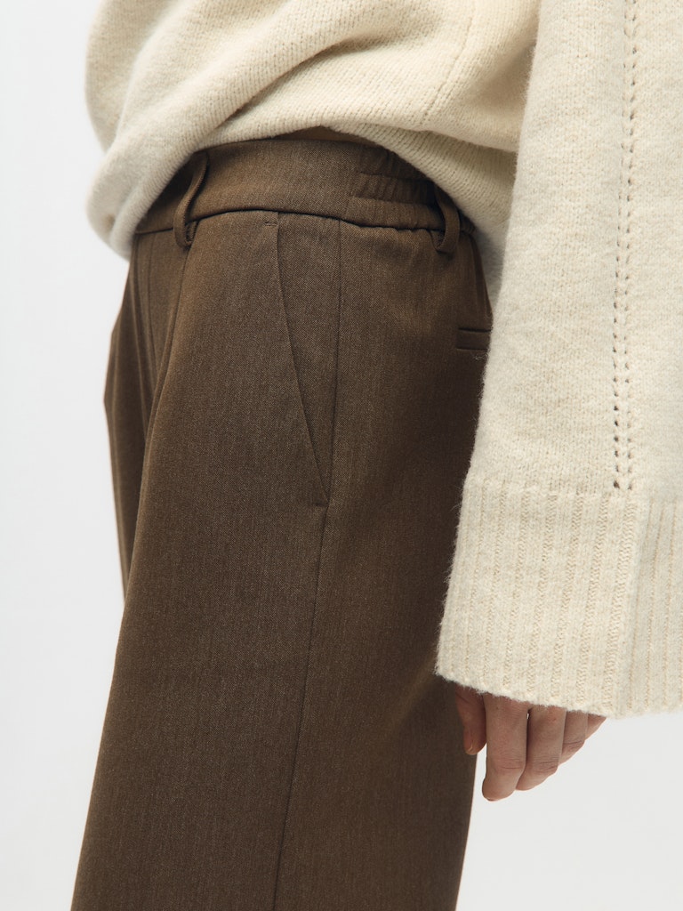 OBJLISA WIDE PANT - Carafe Melange