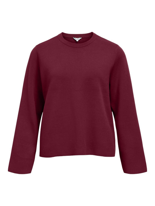 OBJREYNARD O-NECK PULLOVER - Windsor Wine