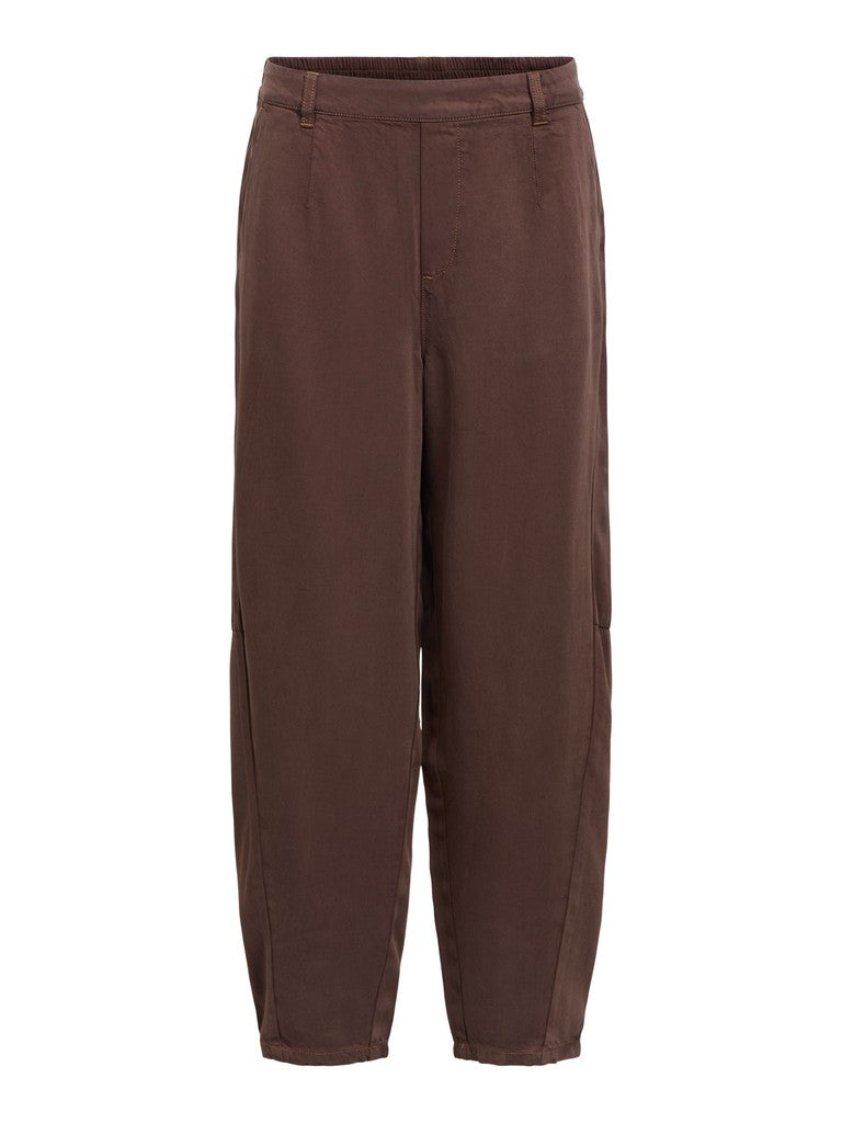OBJFRAME MW ANKEL BARREL PANT - Seal Brown