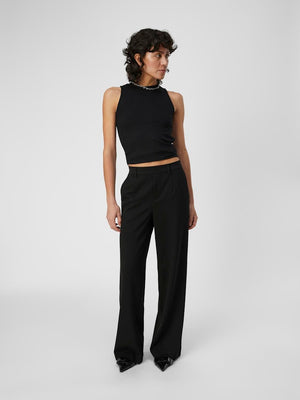 OBJLISA WIDE PANT - Black