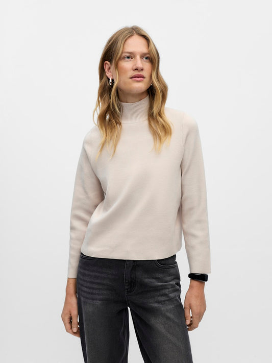 OBJREYNARD HIGH NECK - Silver Gray