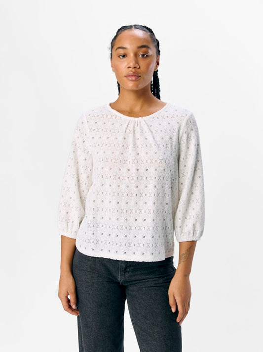 OBJLAILA 3/4 RE TOP - Cloud Dancer