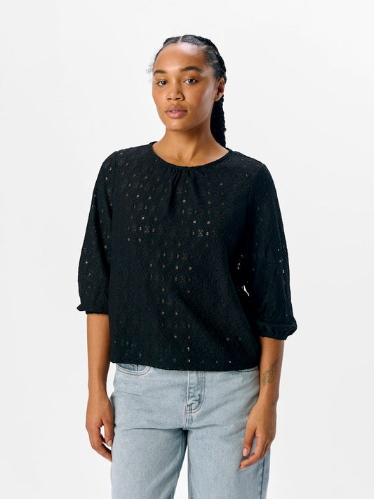 OBJLAILA 3/4 RE TOP - Black