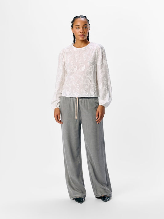 OBJMYA RE L/S TOP - Cloud Dancer