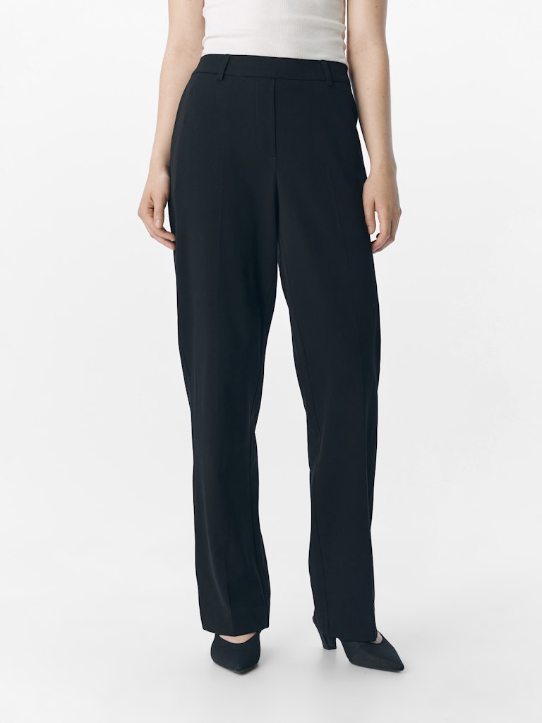 OBJLISA MW STRAIGHT PANT - Black