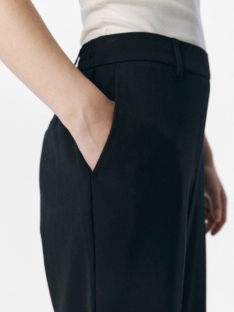 OBJLISA MW STRAIGHT PANT - Black