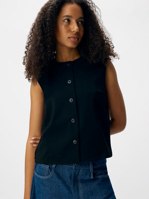 OBJLISA RE WAISTCOAT - Black