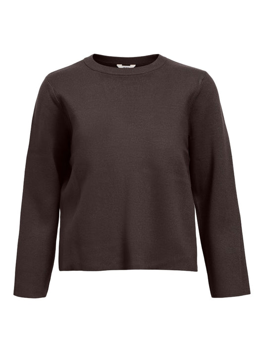 OBJREYNARD O-NECK PULLOVER - Seal Brown