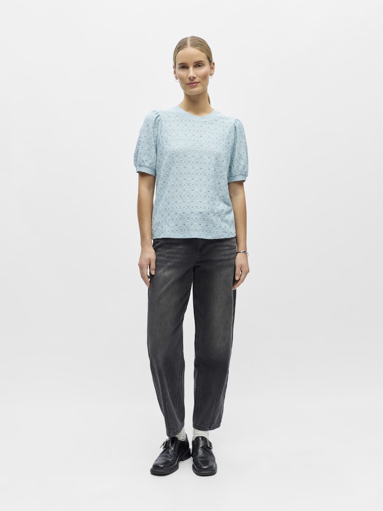 OBJLAILA S/S RE TOP - Winter Sky