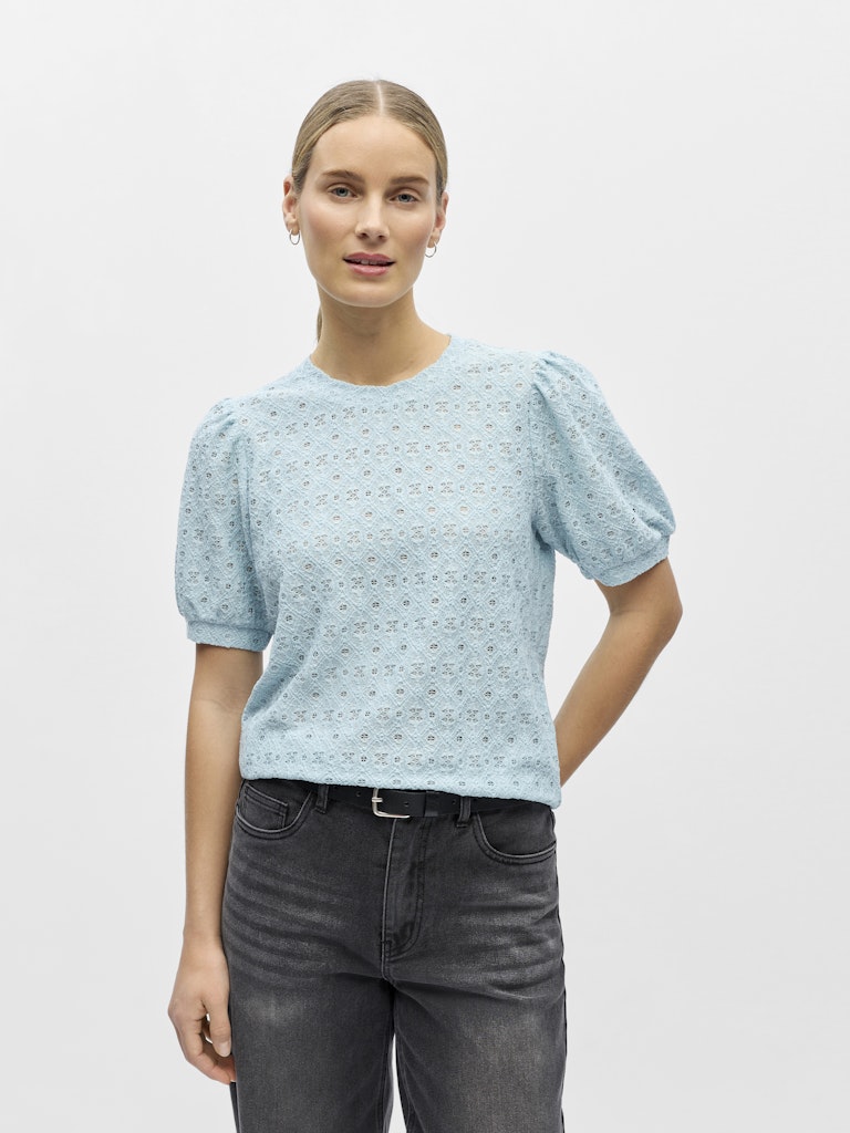 OBJLAILA S/S RE TOP - Winter Sky