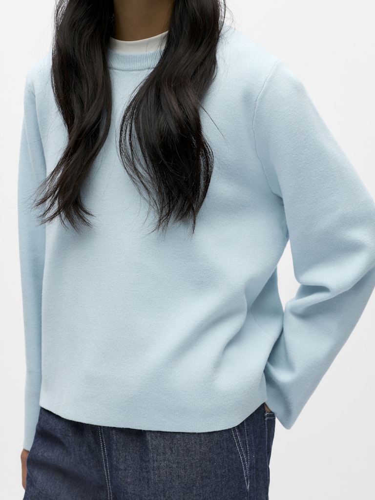 OBJREYNARD O-NECK PULLOVER - Winter Sky