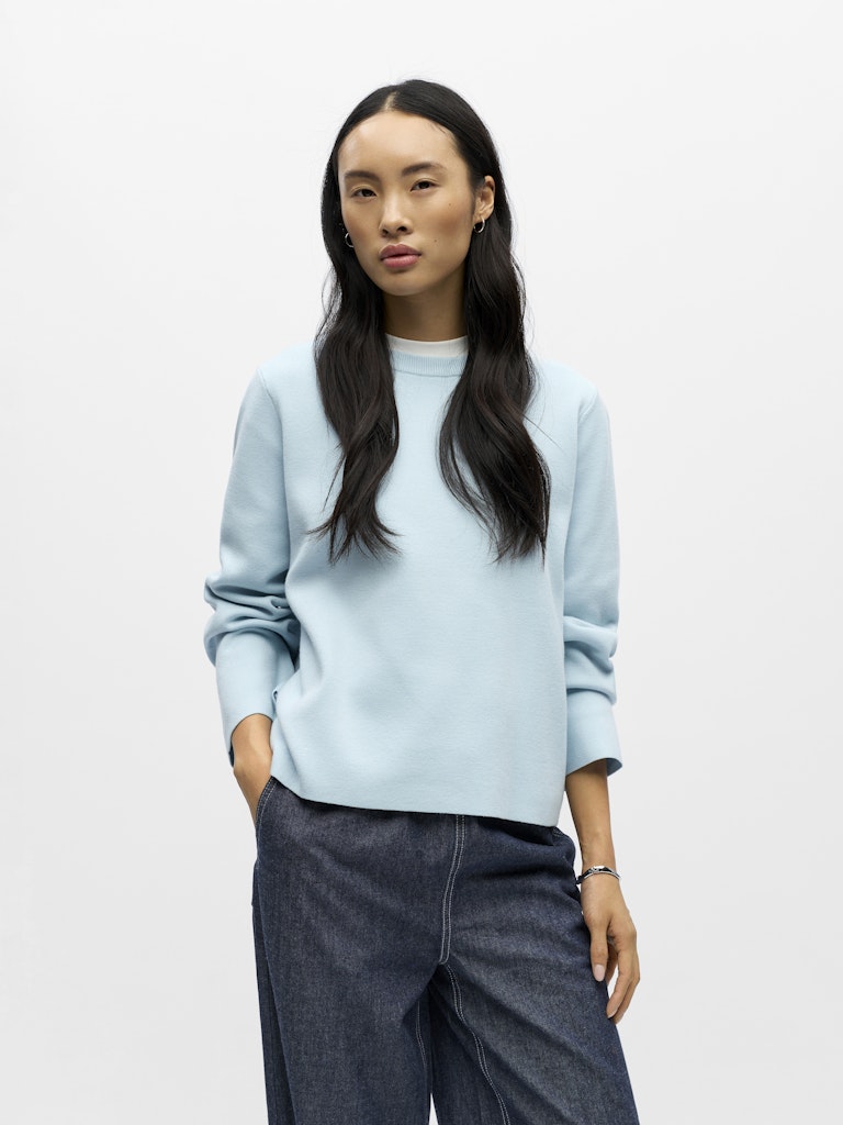 OBJREYNARD O-NECK PULLOVER - Winter Sky