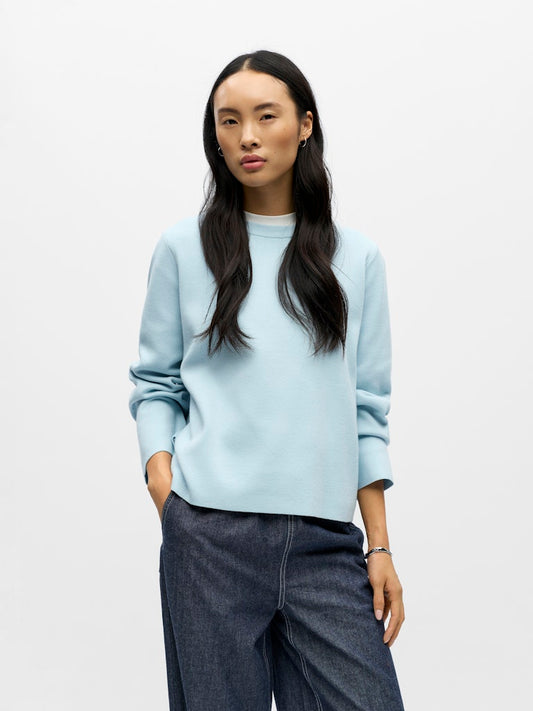 OBJREYNARD O-NECK PULLOVER - Winter Sky