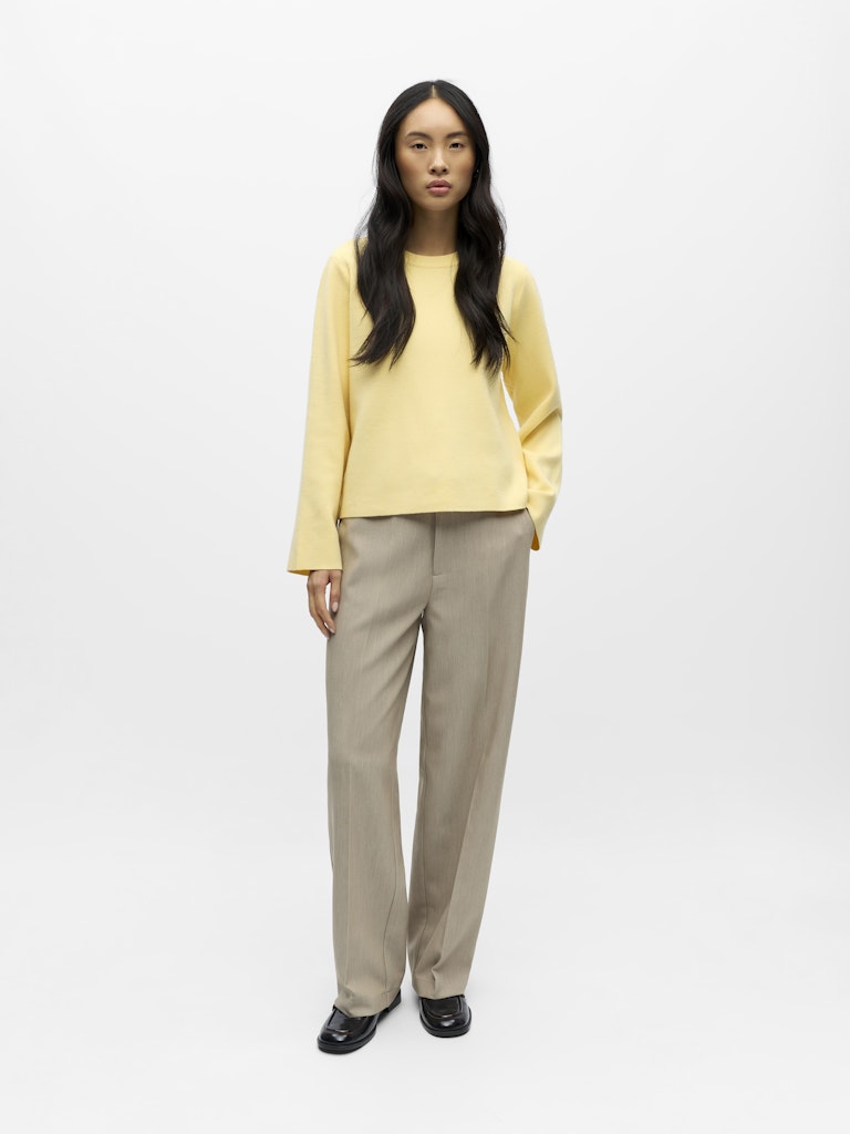 OBJREYNARD O-NECK PULLOVER - Sunlight