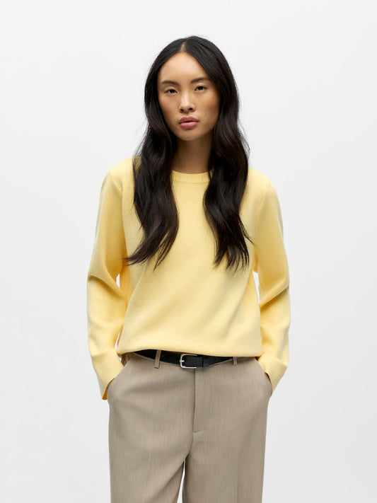 OBJREYNARD O-NECK PULLOVER - Sunlight