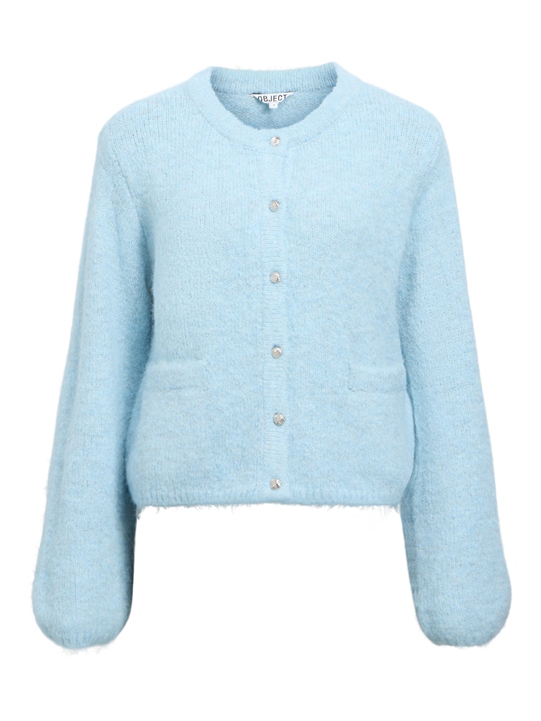 OBJSAGGIA RE L/S KNIT CARDIGAN - Winter Sky Melange