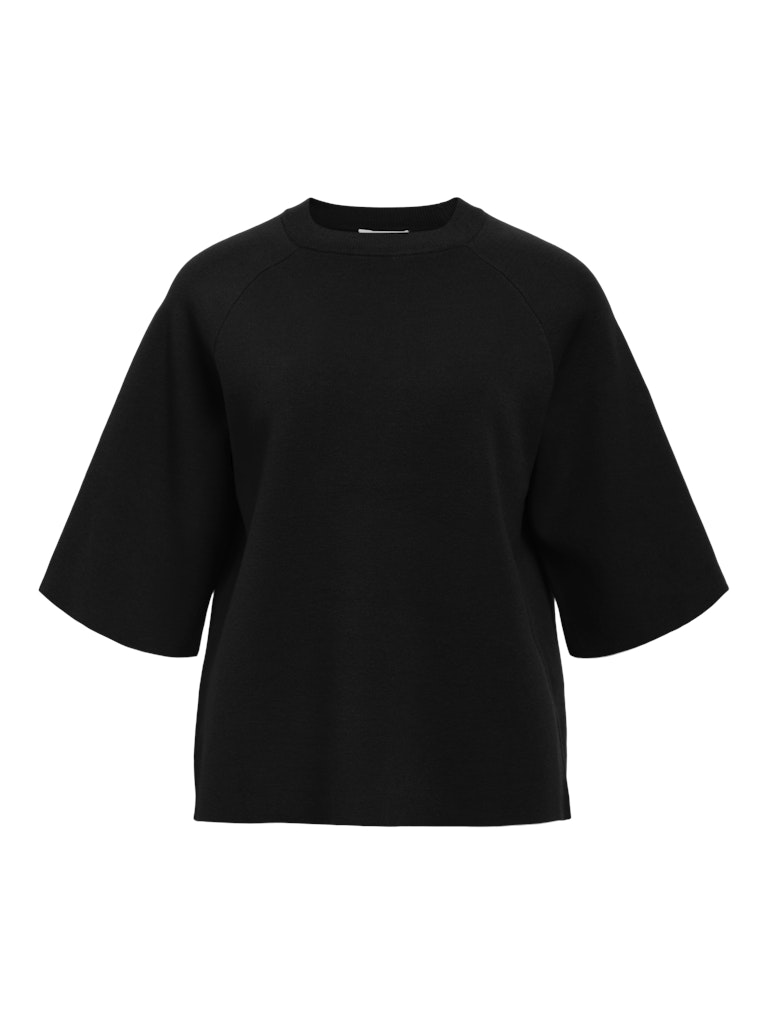 OBJREYNARD 2/4 KNIT PULLOVER - Black