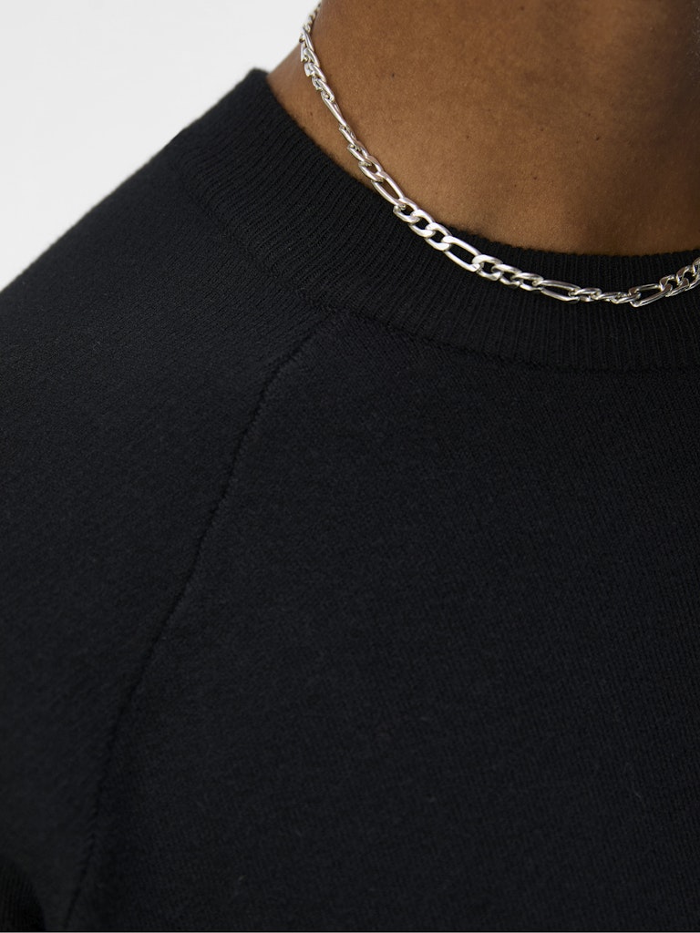 OBJREYNARD 2/4 KNIT PULLOVER - Black