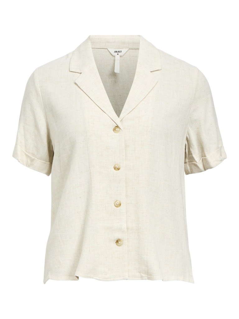 OBJSANNE S/S RE SHIRT - Sandshell