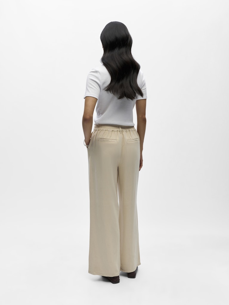 OBJFRAME LISA WIDE MW PANT - Birch